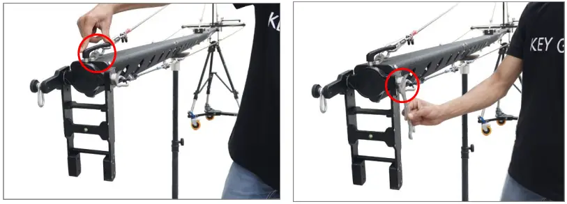 PROAIM JB FR4T 02 24ft Fraser Camera Jib Crane Package - Head Section Setup 3