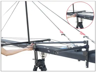 PROAIM JB FR4T 02 24ft Fraser Camera Jib Crane Package - LCD Monitor Arm Setup 5