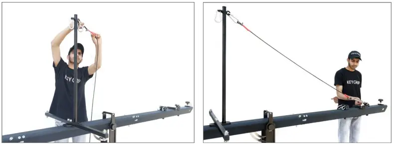 PROAIM JB FR4T 02 24ft Fraser Camera Jib Crane Package - Red Stability Cables Setup 1