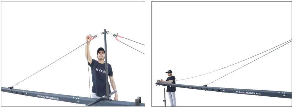 PROAIM JB FR4T 02 24ft Fraser Camera Jib Crane Package - Red Stability Cables Setup 4