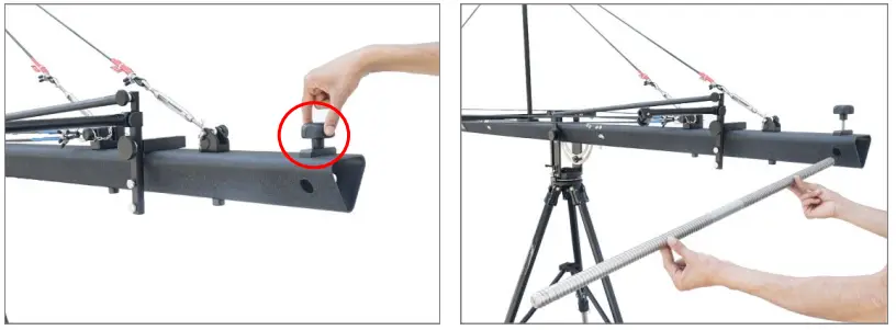 PROAIM JB FR4T 02 24ft Fraser Camera Jib Crane Package - Weight Rod Setup 1