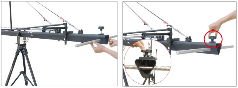 PROAIM JB FR4T 02 24ft Fraser Camera Jib Crane Package - Weight Rod Setup 2