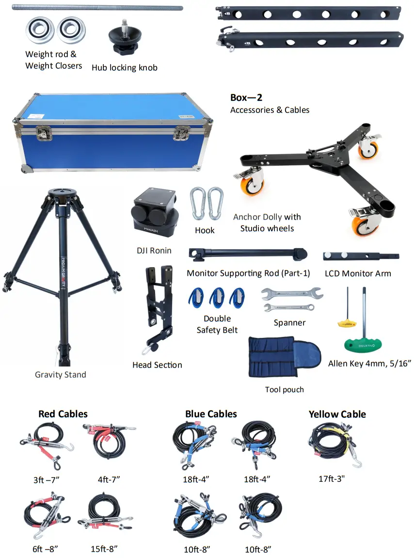 PROAIM JB FR4T 02 24ft Fraser Camera Jib Crane Package - What’s In The Box 1