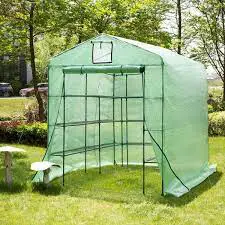 glitzhome 1429004164 82.75 Inch H PE 3-Tier 12 Shelves Greenhouse-fig1