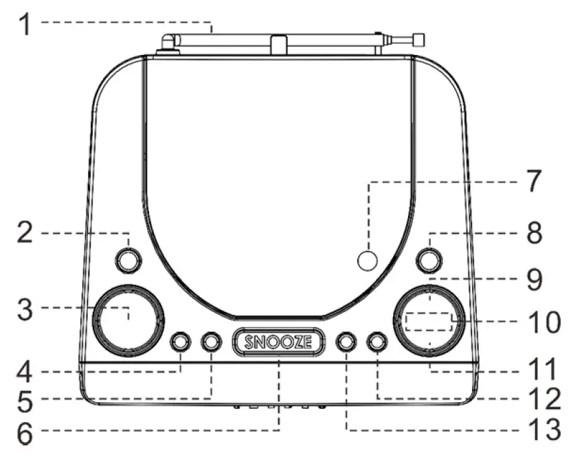 soundmaster URD480SW DAB+ FM Digital Radio Alarm Clock 5