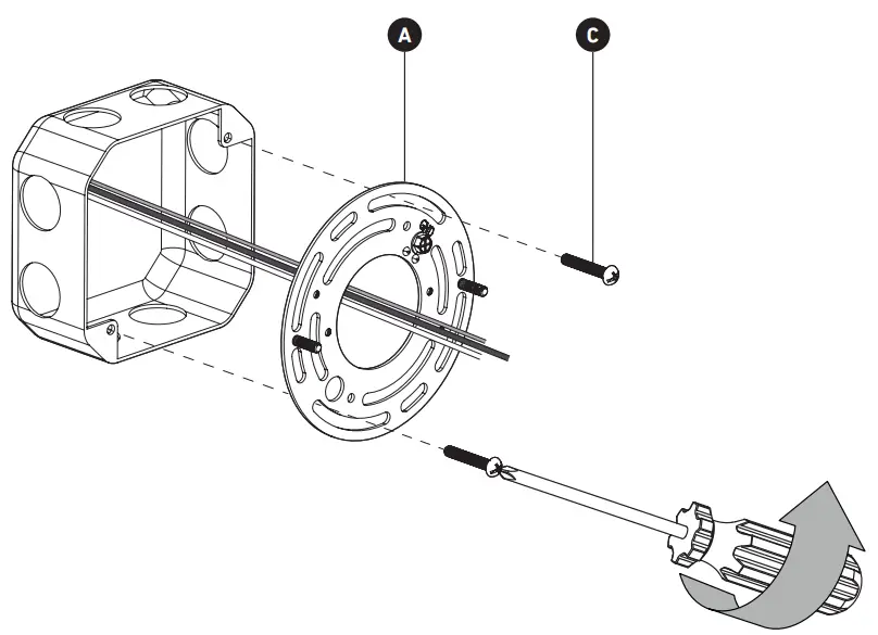 artika OUT-C7LC-WT Stainless Steel Outdoor Wall Light - Fig 3