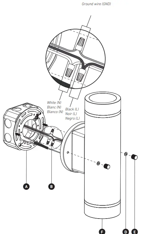 artika OUT-C7LC-WT Stainless Steel Outdoor Wall Light - Fig 5