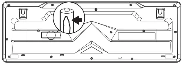 PHILIPS SPK6307BL 3000 Series Wireless Keyboard - Connection 2