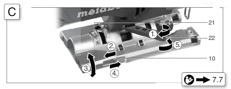 metabo STA 18 LTX 140 Cordless Jigsaw FIG (3)