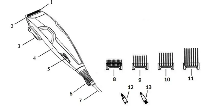 BRAYER-BR3433-Hair-Clipper-fig-1