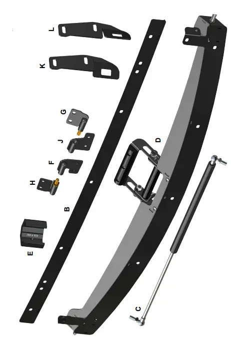 SUPER-ATV-IN-FWS-P-RAN-001-Polaris-Ranger-1000-Scratch-Resistant-Flip-Windshield-FIG-2 - Copy