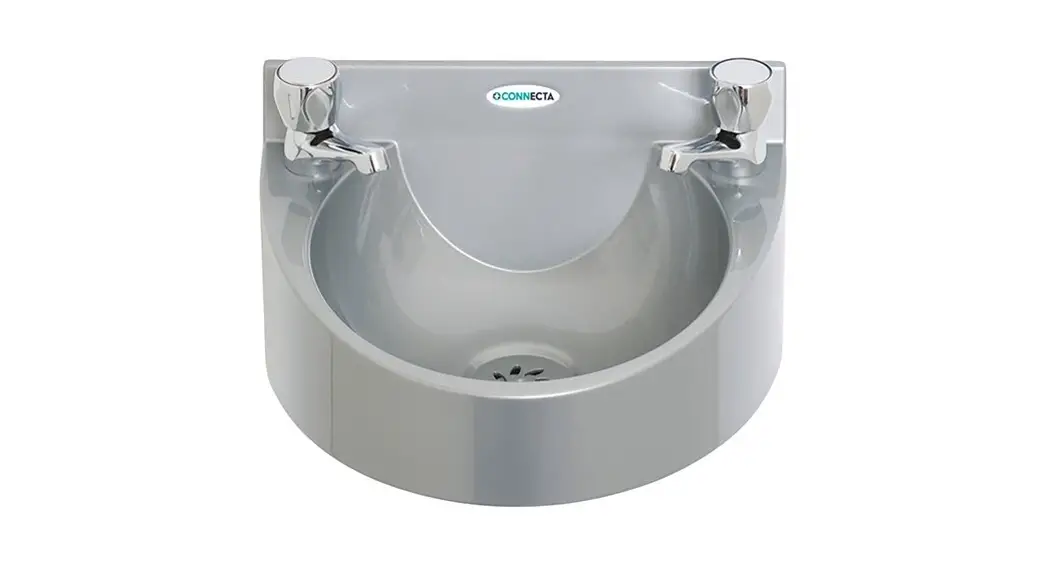 Connecta Hef717 Abs Wash Hand Basin With Dome Head Taps Instructions