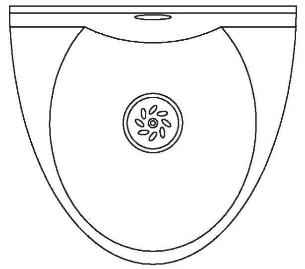 CONNECTA HEF717 ABS Wash Hand Basin with Dome Head Taps