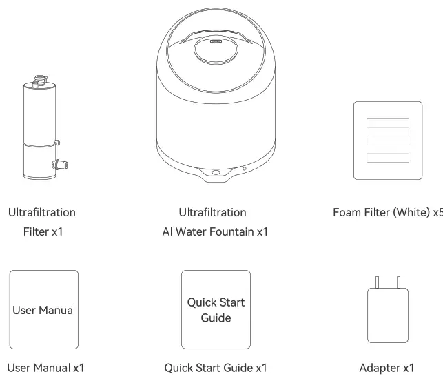 CATLINK PURE2 Ultrafiltration AI Water Fountain - Fig