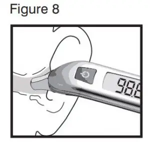 FIG 7 HOW TO TAKE A TEMPERATURE READING