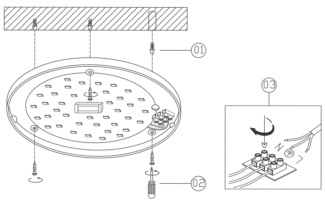 GLOBO LIGHTING 41344 24 Ceiling Light Metal-fig1