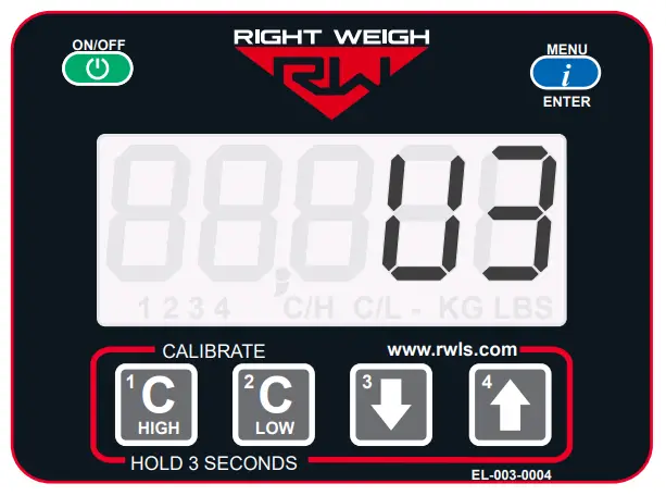 RIGHT WEIGH 201-EBT-30B Exterior Digital Spring Suspension Scale