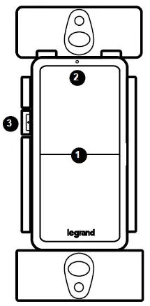 legrand WNRL10 Radiant Single Pole Universal Wall-05