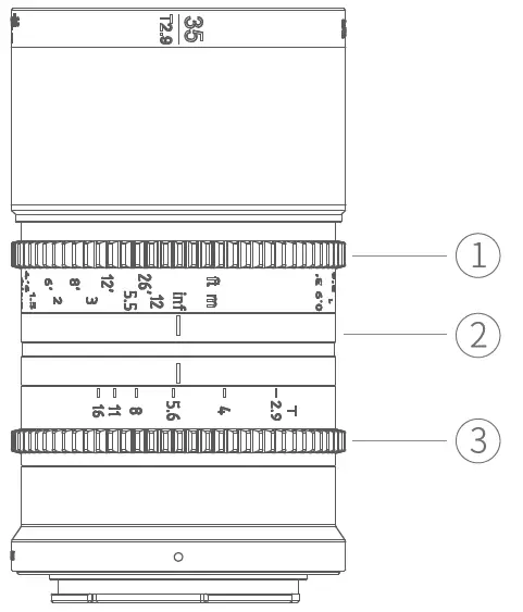SIRUI 35mm T2.9 1.6x Carbon Fiber Full Frame Anamorphic Lens fig 1