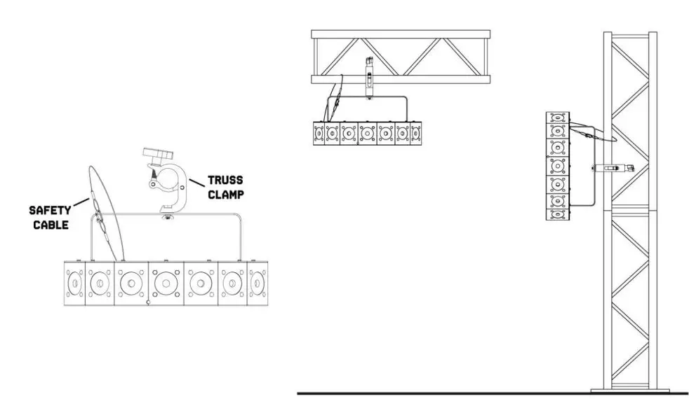 beamZ Fingers7 Supernova Led Effect Lighting User Manual - Rigging