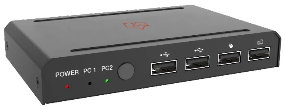 VigilLink VLKV-HDU21 HDMI USB-C 2x1 KVM Switcher - fig