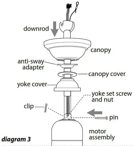 CRAFTMADE BW318 Bellows Uno - Fan Assembly 3