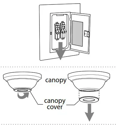 CRAFTMADE BW318 Bellows Uno - Hanging Bracket Installation 1