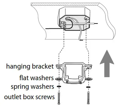 CRAFTMADE BW318 Bellows Uno - Hanging Bracket Installation 2