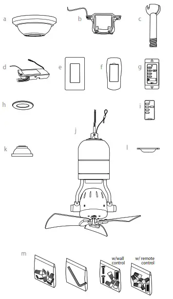 CRAFTMADE BW318 Bellows Uno - Parts Inventory