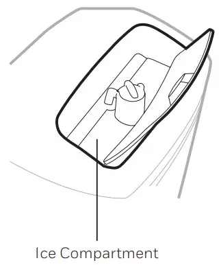 Honeywell CL25AE Portable Evaporative Air Cooler - Ice Compartment