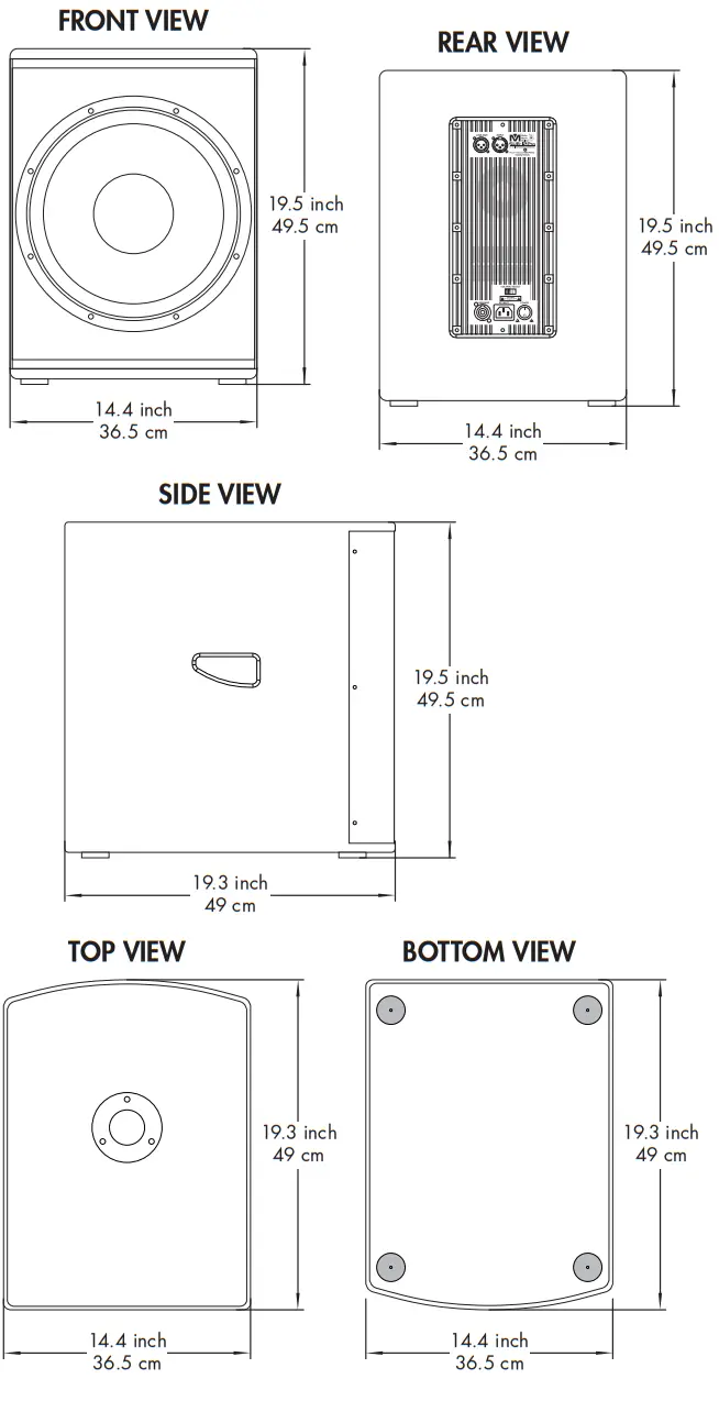 Better Music Builder SUB-12 Pro Powered Subwoofer - fig 5