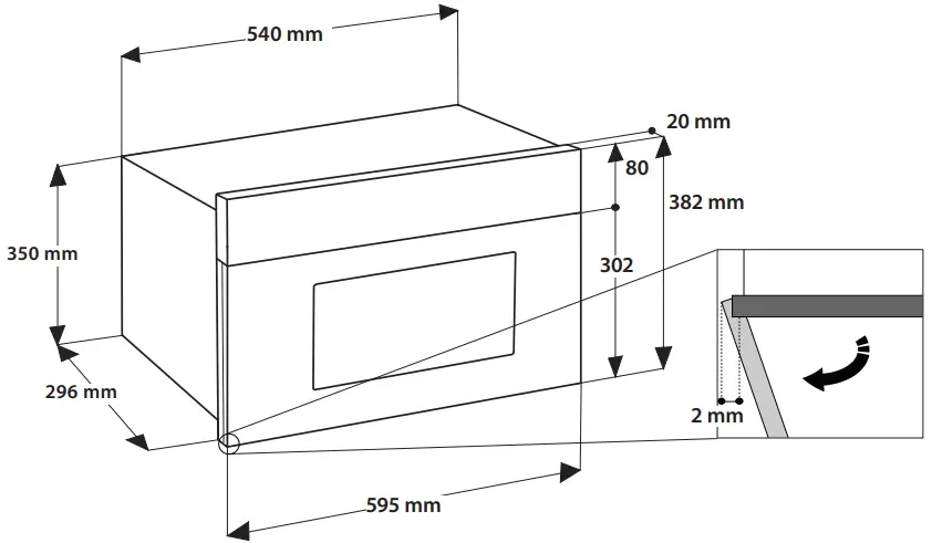 INDeSIT IMBN3 R3 IX Built In Microwave Oven-fig5