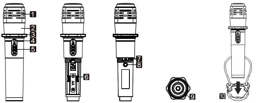 CHIAYO-IWH-401-Infrared-Handheld-Pendant-Microphone-fig-1