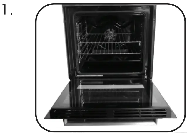 REMOVAL AND CLEANING OF THE GLASS DOOR