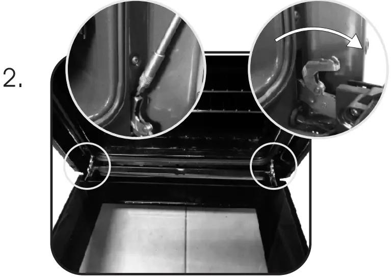 REMOVAL AND CLEANING OF THE GLASS DOOR