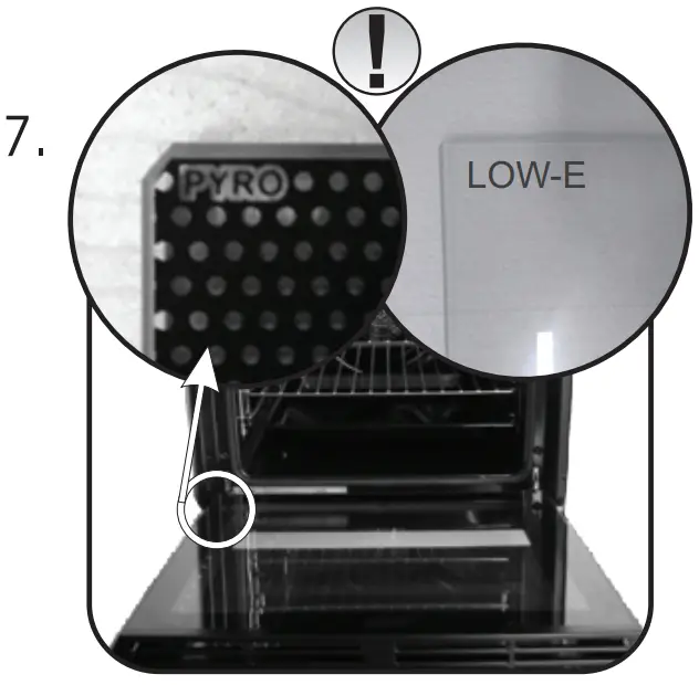 REMOVAL AND CLEANING OF THE GLASS DOOR