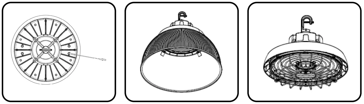 GE current ARC Series Albeo LED Round High Bay IP65 Luminaire - 5