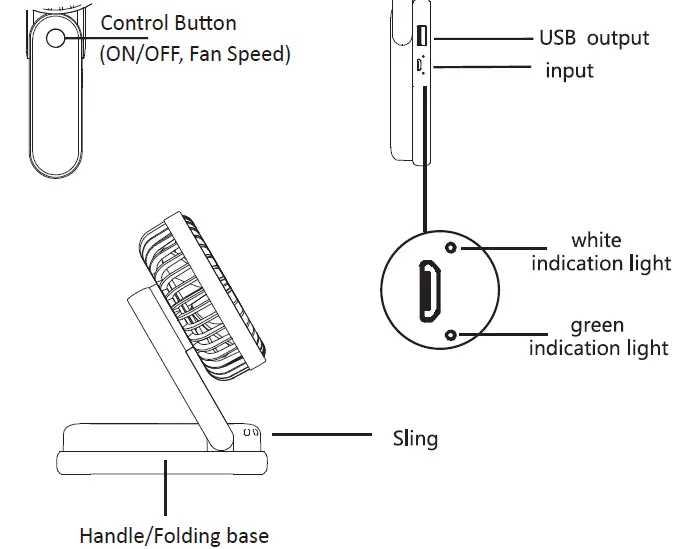 COMFIER CO-F0321B Mini Handheld Fan 1