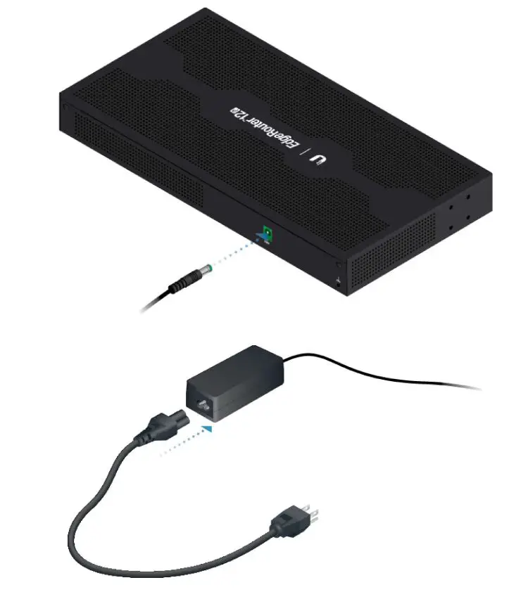 EdgeRouter ER-12P User Guide - Connecting Power