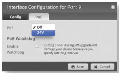 EdgeRouter ER-12P User Guide - The Interface Configuration window will appear
