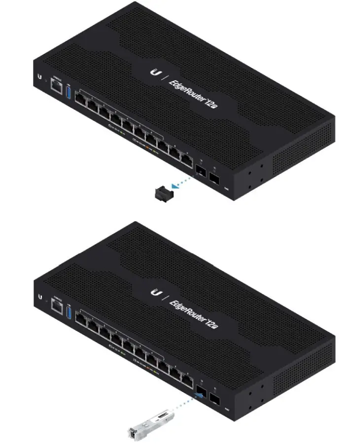 EdgeRouter ER-12P User Guide - Using SFP Ports