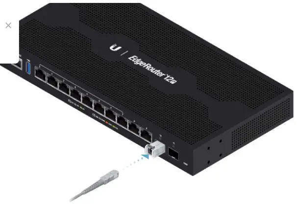 EdgeRouter ER-12P User Guide - Using SFP Ports