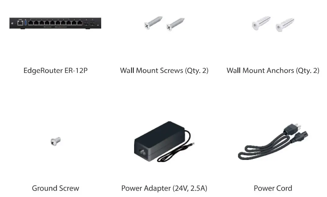 EdgeRouter ER-12P User Guide - What's in the box