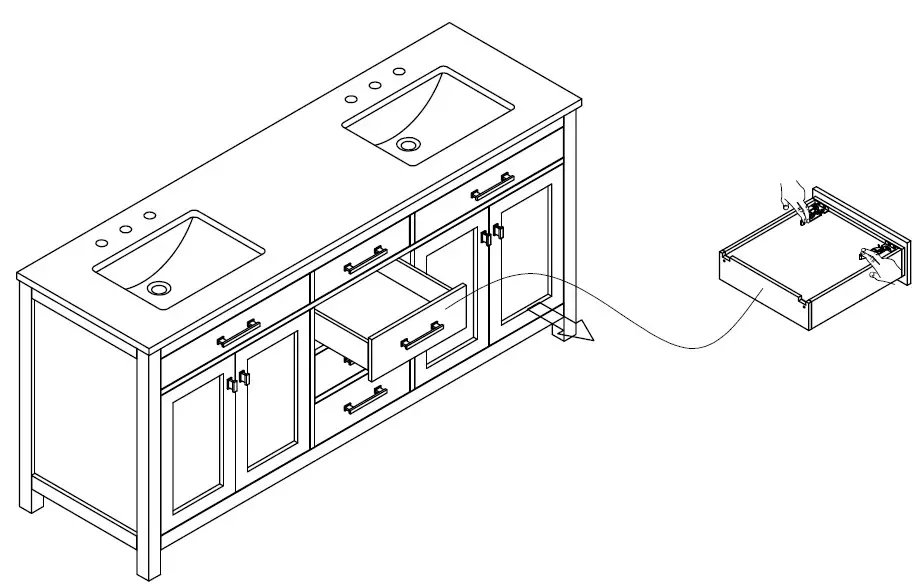 THE HOME DEPOT Jasper 72 Inch Bathroom Vanity - NOTES ASSEMBLY AND INSTALLATION 2