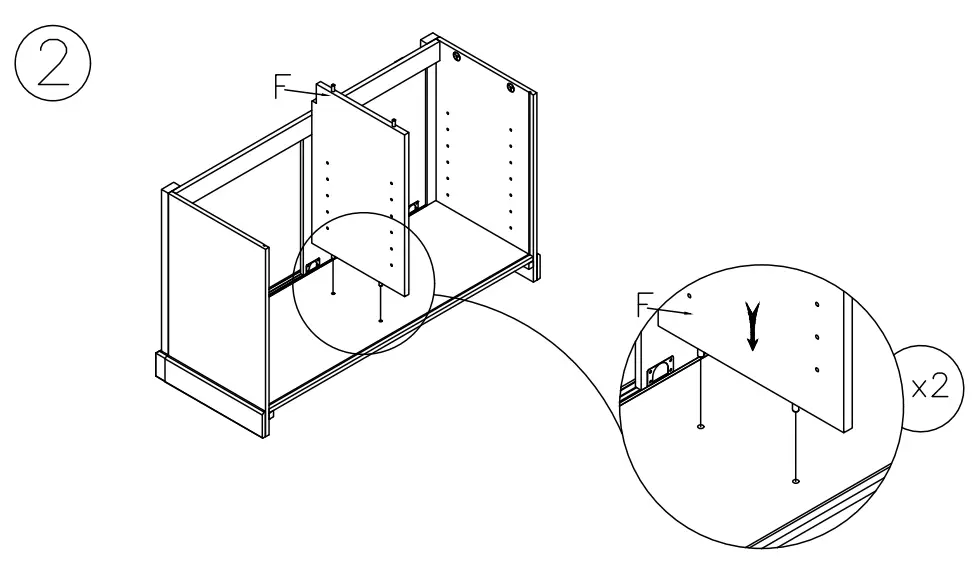 ASHLEY H741-46 Luxenford 50 Inch Credenza - Figure 3