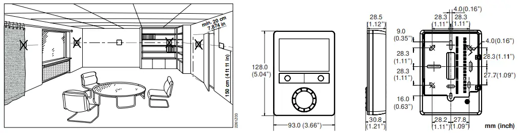 SIEMENS-M3182-Room-Thermostat-fig-1