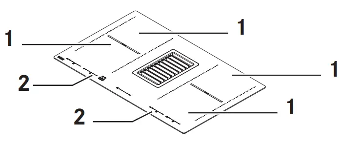 FRANKE MYTHOS FMY 839 HI LL KIT 2gether Hob Extractor - fig 1