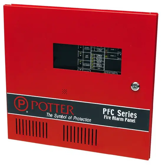POTTER PFC-5002 Fire Alarm Control Panel - Cover