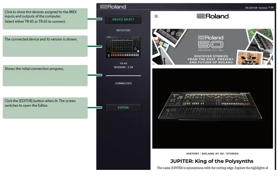 Roland TR Editor 1