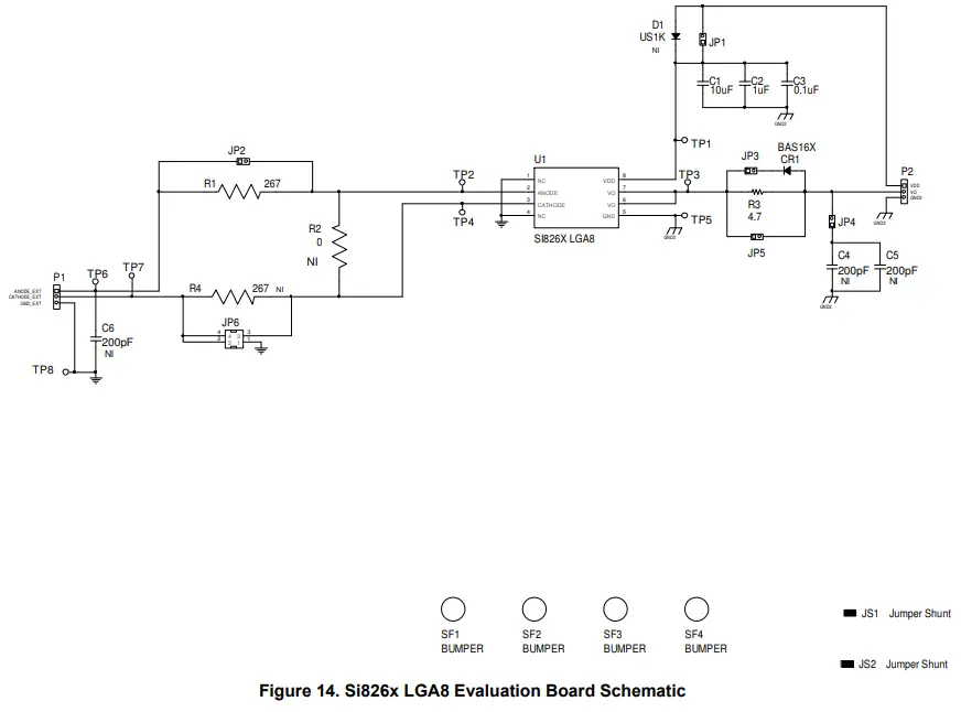 SILICON LABS Si826X Led Emulator Input Isodriver Evaluation Board - Figure 14. Si826x LGA8